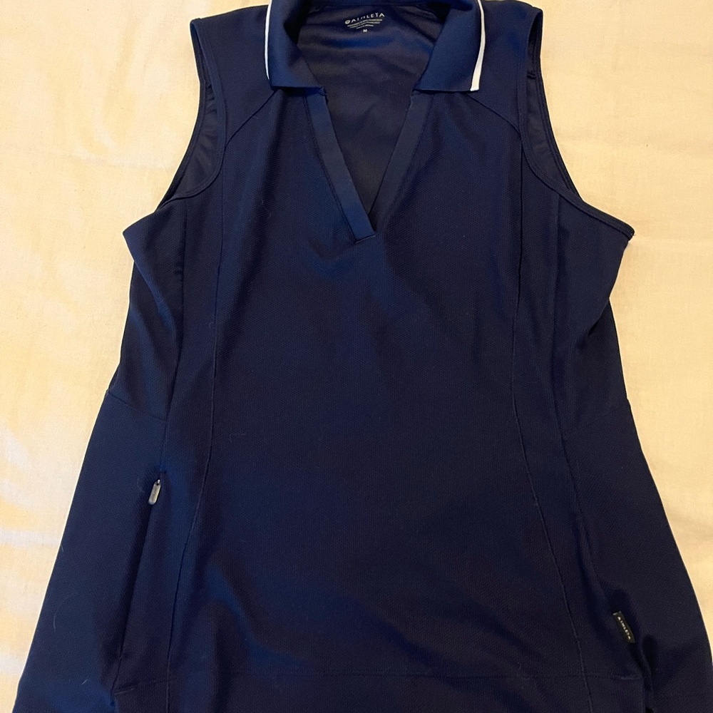 Athleta Navy Sleeveless Tank Top